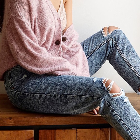 Free People CRVY Georgine Mom Jean size 26 - Picture 5 of 8